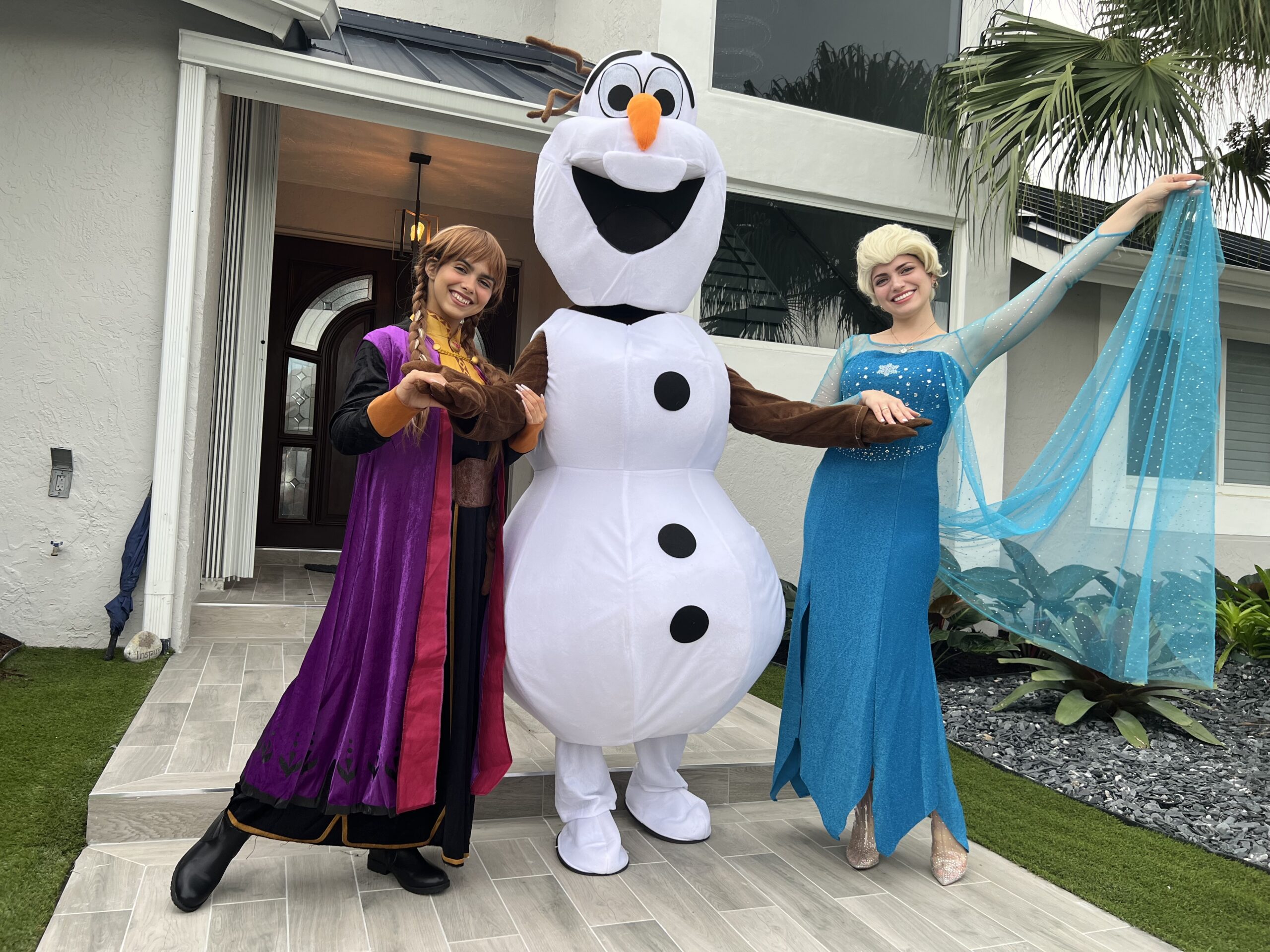 Princesses entertainers at a Hooray Party celebration